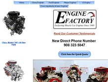 Tablet Screenshot of enginefactory.com